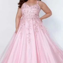 Tease Prom TE2202 Sydneys Closet Lace A Line Formal Dress Plus Size Ballgown Ballgown Dresses 9 Tease Prom TE2202 Sydneys Closet Lace A Line Formal Dress Plus Size Ballgown Ballgown Dresses