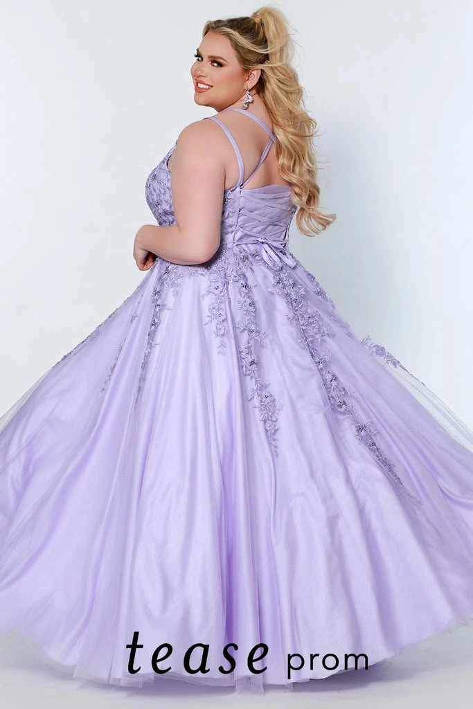 Tease Prom TE2202 Sydneys Closet Lace A Line Formal Dress Plus Size Ballgown Ballgown Dresses 7 Tease Prom TE2202 Sydneys Closet Lace A Line Formal Dress Plus Size Ballgown Ballgown Dresses