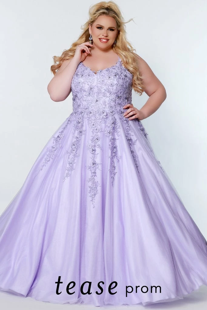 Tease Prom TE2202 Sydneys Closet Lace A Line Formal Dress Plus Size Ballgown Ballgown Dresses 4 Tease Prom TE2202 Sydneys Closet Lace A Line Formal Dress Plus Size Ballgown Ballgown Dresses