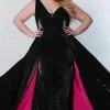 In Stock Sydneys Closet TE2204 Size 16 Long Satin Prom Dress Overskirt Formal Fitted Gown