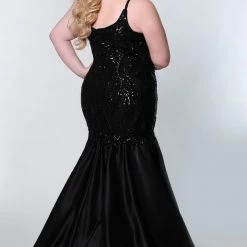 In Stock Tease Prom TE2212 Size 18 Long Fitted Sequin Plus Size Mermaid Prom Dress Formal Gown Mermaid Dresses