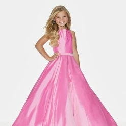 Ashley Lauren Kids Ashley Lauren 8060 Girls And Preteen's Crew Neckline Pageant Dress Ball Gown