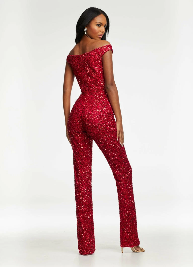 Ashleylauren Ashley Lauren 11175 Off The Shoulder Sequin Jumpsuit Pageant Wear Jumpsuits & Rompers 12 Ashleylauren Ashley Lauren 11175 Off The Shoulder Sequin Jumpsuit Pageant Wear Jumpsuits & Rompers