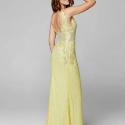 In Stock Primavera Couture 3617 Lilac Prom Dress Size 2 Long Fitted Beaded Formal Pageant Gown Backless Dresses