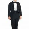 Glass Slipper Formals Boys 5 Piece Peak Collar Tailed Tuxedo Set - Choose Color & Size 4001 Two Piece Dresses