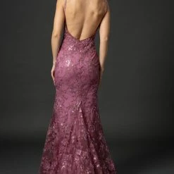 Mermaid Dresses Nina Canacci 6556 Long Mermaid Prom Pageant Gown Sheer Lace Corset Dress Train