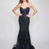 In Stock Nina Canacci 5209 Size 6, 8, 10 Long Glitter Lace Formal Prom Dress Pageant Gown Backless Corset