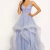 Discontinued Johnathan Kayne 2206 Sequin Glitter Prom Dress Ball Gown Pageant Gown V Neckline Ballgown Dresses