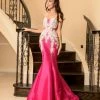 In Stock Mermaid Dresses Vienna 8059 Size 10 Fuchsia Pageant Gown Mermaid Prom Dress Crystal Embellished 1 In Stock Mermaid Dresses Vienna 8059 Size 10 Fuchsia Pageant Gown Mermaid Prom Dress Crystal Embellished
