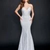 Nina Canacci 2313 Long Mermaid Prom Pageant Gown Corset Dresses