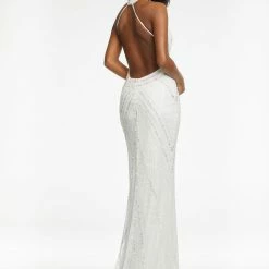 Ashleylauren Ashley Lauren 11177 Halter Beaded Gown With Center Slit And Halter Neckline 17 Ashleylauren Ashley Lauren 11177 Halter Beaded Gown With Center Slit And Halter Neckline