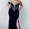 JK2203 Plus Sized Prom Dress NO SCARVES Fitted Velvet Evening Gown JK 2203 Johnathan Kayne By Sydney's Closet 1 JK2203 Plus Sized Prom Dress NO SCARVES Fitted Velvet Evening Gown JK 2203 Johnathan Kayne By Sydney's Closet