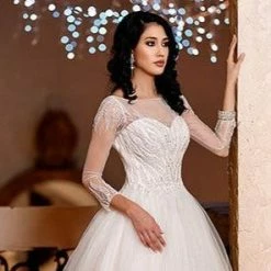 Ballgown Dresses Adagio Bridal W9314 Beaded Shimmer Tulle Bridal Gown Wedding Dress Ballgown 9314