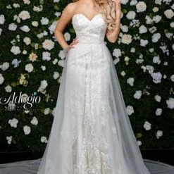 Discontinued Adagio Bridal W 9334 Sweetheart Neckline Mermaid Wedding Gown Wedding Dresses