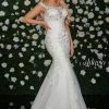 Mermaid Dresses Adagio Bridal 9341 Off The Shoulder Mermaid Lace Wedding Gown Bridal Dress