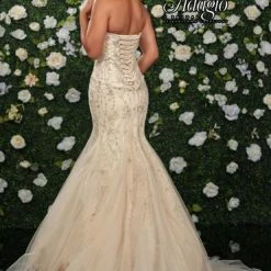 Discontinued Adagio Bridal W 9349 Sweetheart Neckline Lace Mermaid Wedding Gown Corset Dresses