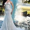 Adagio Bridal W9361 Strapless Beaded Lace Mermaid Wedding Dress Bridal Gown 9361 Mermaid Dresses