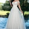 Adagio Bridal W9363 Off The Shoulder Wedding Dress Bridal Ball Gown Sequin Tulle Lace 9363