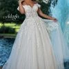 Ballgown Dresses Adagio Bridal W9366 Off The Shoulder Wedding Dress Bridal Ball Gown Lace 9366