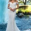 Adagio Bridal W9372 Off The Shoulder Lace Mermaid Wedding Dress Bridal Gown 9372 Mermaid Dresses