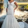 Mermaid Dresses Adagio Bridal W9378 Lace Mermaid Wedding Dress Bridal Gown Off The Shoulder 9378
