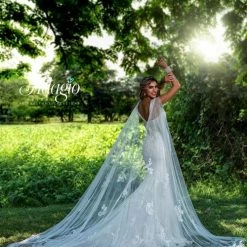 Adagio Bridal J9379 Cape For Bridal Gown W9379 Or Sold Separately Lace Cape 9379