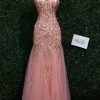 In Stock Envious Couture 0686 Size 6 Long Sequin Beaded Mermaid Formal Prom Dress Pageant Gown