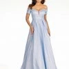 In Stock Ballgown Dresses Abby Paris 90101 Size 18 Long A Line Glitter Prom Dress Off The Shoulder Gown Plus Size