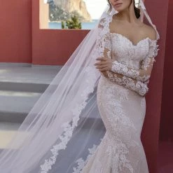In Stock Mermaid Dresses White One Bridal LILY Size 12 Lace Mermaid Wedding Dress Off The Shoulder Long 6 In Stock Mermaid Dresses White One Bridal LILY Size 12 Lace Mermaid Wedding Dress Off The Shoulder Long