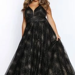 Sydney's Closet SC7327 Glitter Prom Dress V Neckline Shimmery A Line Long Evening Gown SC 7327 Sydney's Closet And Tease Prom 13 Sydney's Closet SC7327 Glitter Prom Dress V Neckline Shimmery A Line Long Evening Gown SC 7327 Sydney's Closet And Tease Prom