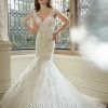 In Stock Mermaid Dresses Sophia Tolli Rana Lace Ivory Mermaid Wedding Gown Size 6 Lace Sleeve