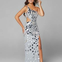 Sequin Dresses Primavera Couture 3623 Long Cut Glass One Shoulder Prom Dress Pageant Gown Slit 119 Sequin Dresses Primavera Couture 3623 Long Cut Glass One Shoulder Prom Dress Pageant Gown Slit
