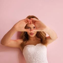 White One Bridal YVONNE Pronovias Wedding Dress A Line Open Back Lace Gown