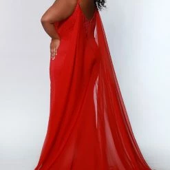 In Stock Johnathan Kayne Sydney's Closet JK2218 Size 14 Maverick Prom Dress With Cape JK 2218