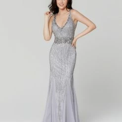 In Stock Primavera Couture 3474 Size 00, 8 Sequin Mermaid Prom Dress Pageant Gown
