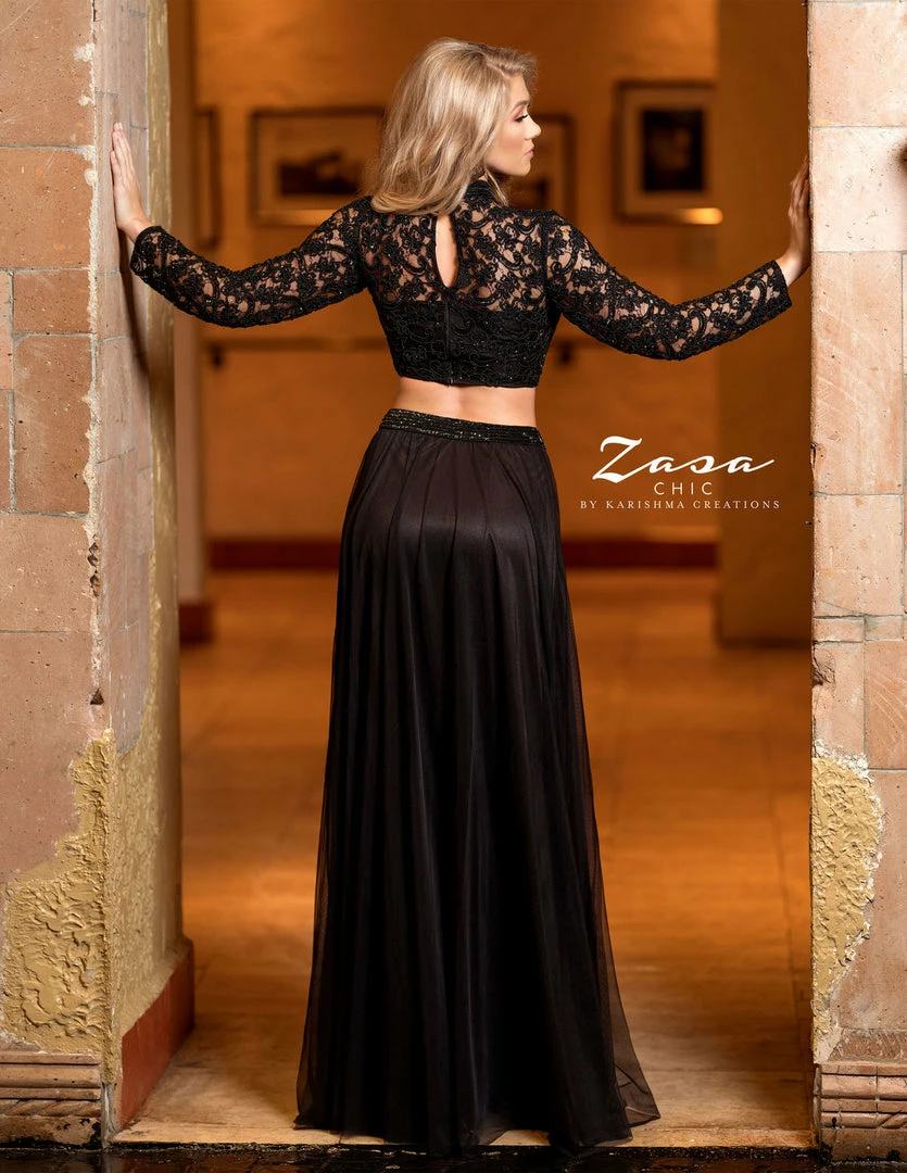 In Stock Long Sleeve Dresses Zasa Chic 2079 Size 4 Black Prom Dress Long Sleeve Sheer Beaded Lace Two Piece Dress Formal 4 In Stock Long Sleeve Dresses Zasa Chic 2079 Size 4 Black Prom Dress Long Sleeve Sheer Beaded Lace Two Piece Dress Formal