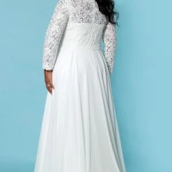 Long Sleeve Dresses Sydney's Closet SC5276 Joy Wedding Dress