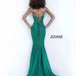 Jovani 8063 Strapless Straight Neckline Mermaid Prom Dress