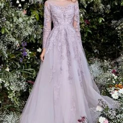 In Stock Andrea & Leo DIANA A1024 Size 14 Long Sleeve A Line Formal Dress Wedding Mother Of Gown Ballgown Dresses