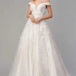 Ballgown Dresses Andrea & Leo Couture PEONY A1027 Long Off Shoulder Ballgown Wedding Dress Bridal Gown