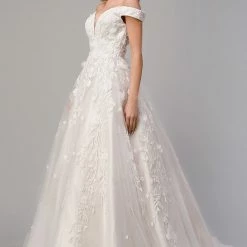 Ballgown Dresses Andrea & Leo Couture PEONY A1027 Long Off Shoulder Ballgown Wedding Dress Bridal Gown