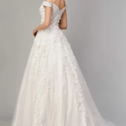 Ballgown Dresses Andrea & Leo Couture PEONY A1027 Long Off Shoulder Ballgown Wedding Dress Bridal Gown