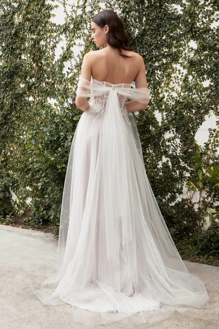 Andrea & Leo Couture 0822 Long A Line Sheer Wedding Dress Off Shoulder Bridal Gown Corset Dresses 5 Andrea & Leo Couture 0822 Long A Line Sheer Wedding Dress Off Shoulder Bridal Gown Corset Dresses