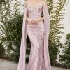Andrea & Leo Couture Mermaid Dresses Andrea & Leo ELEANOR A1075 Long Mermaid Cape Sleeve Formal Dress Evening Gown 2 Andrea & Leo Couture Mermaid Dresses Andrea & Leo ELEANOR A1075 Long Mermaid Cape Sleeve Formal Dress Evening Gown