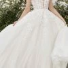 Andrea & Leo Couture A1082 Long High Neck Lace Ballgown Wedding Dress Bridal Gown Corset