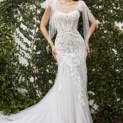 Mermaid Dresses Andrea & Leo Couture BEATRICE A1086 Sheer Lace Mermaid Wedding Dress Bridal Gown
