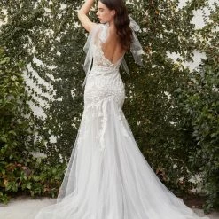 Mermaid Dresses Andrea & Leo Couture BEATRICE A1086 Sheer Lace Mermaid Wedding Dress Bridal Gown