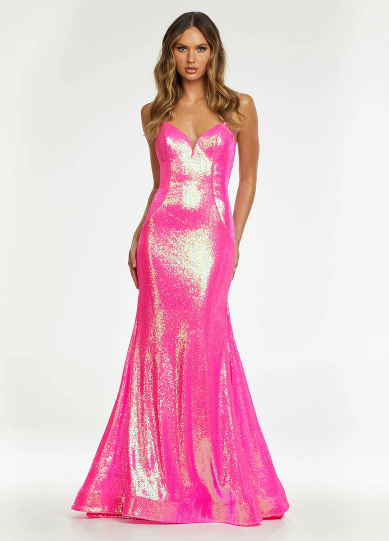 Ashleylauren Ashley Lauren 11163 Peak Points Neckline Prom Dress Fitted Sequined Evening Gown Sequin Dresses 3 Ashleylauren Ashley Lauren 11163 Peak Points Neckline Prom Dress Fitted Sequined Evening Gown Sequin Dresses