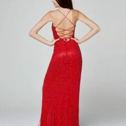 Backless Dresses Primavera Couture 3413 Scoop Neckline Beaded Sequins Prom Dress Open Back Slit 88 Backless Dresses Primavera Couture 3413 Scoop Neckline Beaded Sequins Prom Dress Open Back Slit
