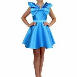 Marc Defang K6013 Short A Line Girls Pageant Cocktail Dress Interview Bow